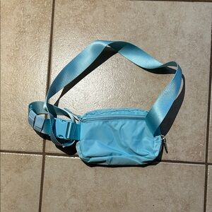 lululemon athletica Light Blue Mini Crossbody Belt Bag